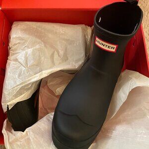 NEW IN BOX Hunter Black Play Short Boot Sz 10